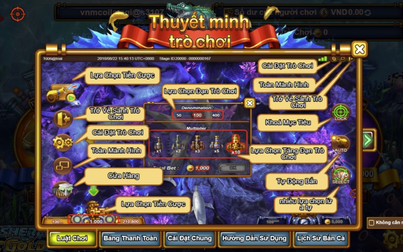 Hướng dẫn tham gia bắn cá 12BET đơn giản